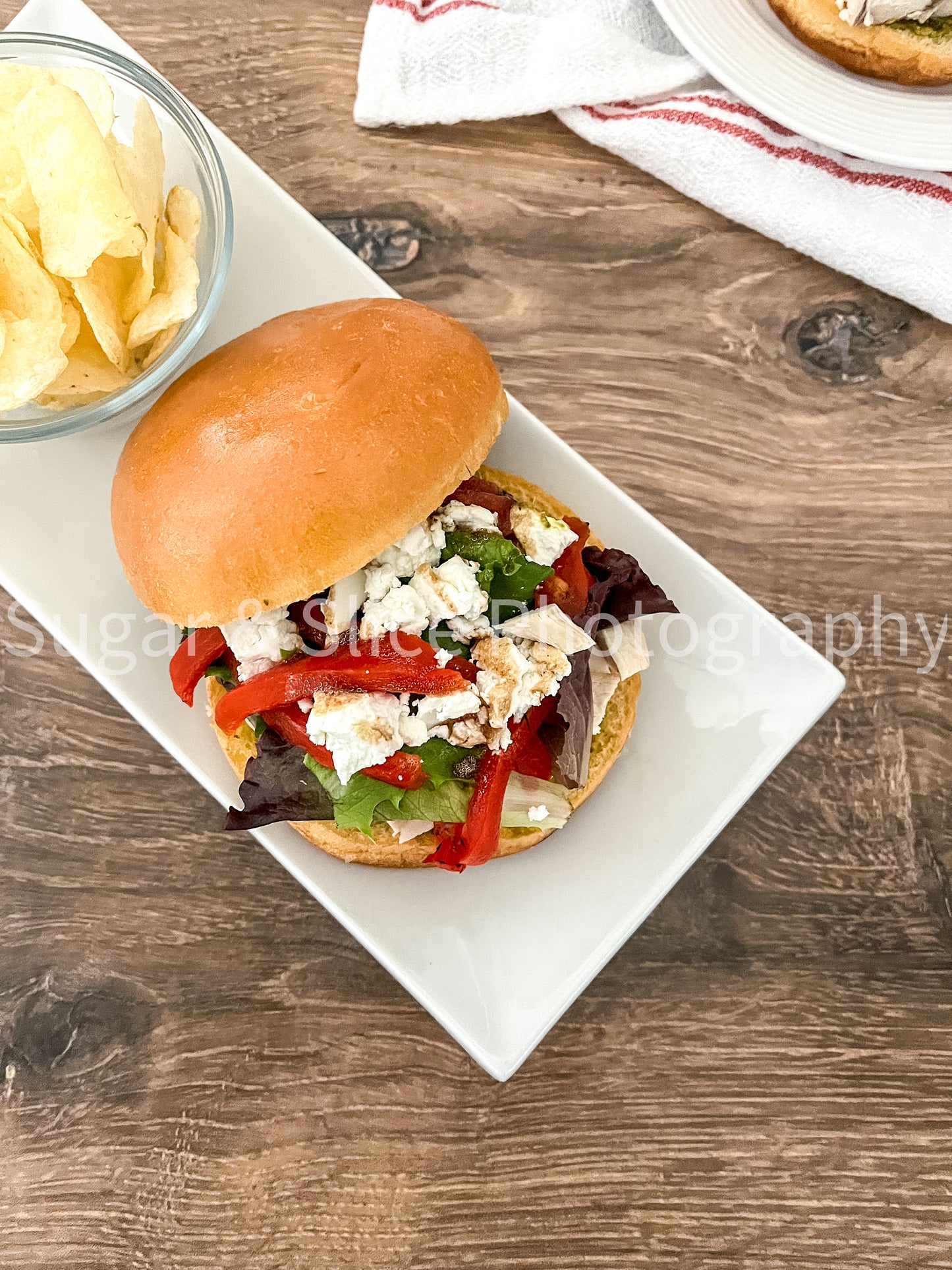 Mediterranean Chicken Sandwich on Russian Oak