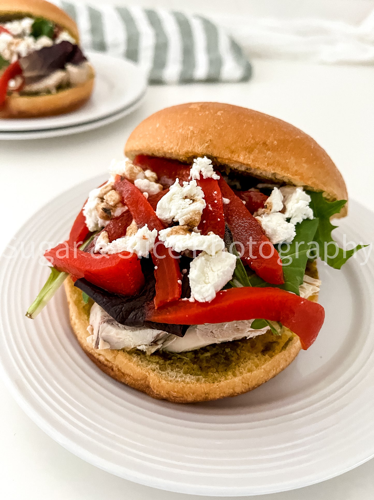 Mediterranean Chicken Sandwich on White