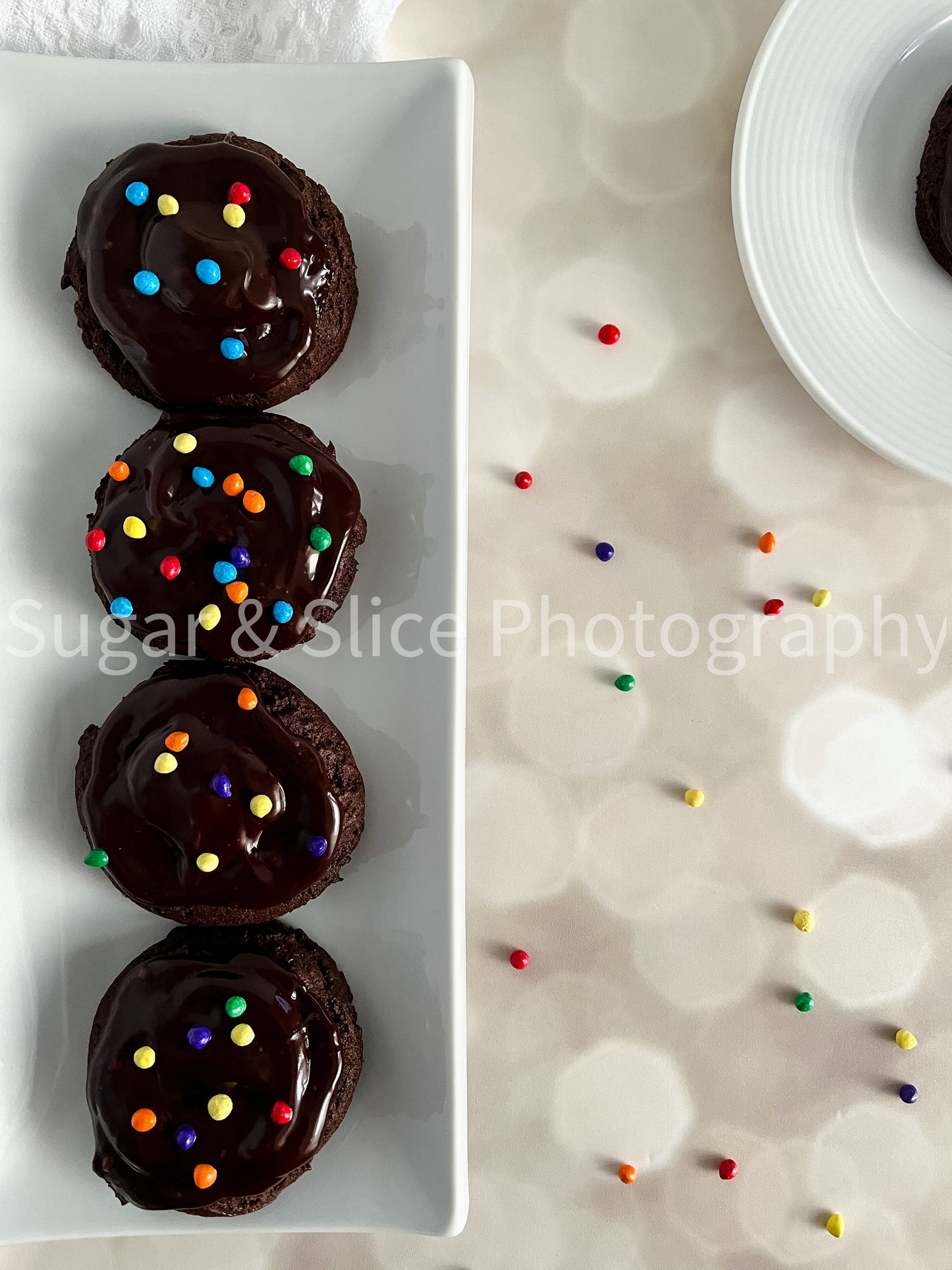Copycat Cosmic Brownie Cookies on Lilac Ash Bokeh