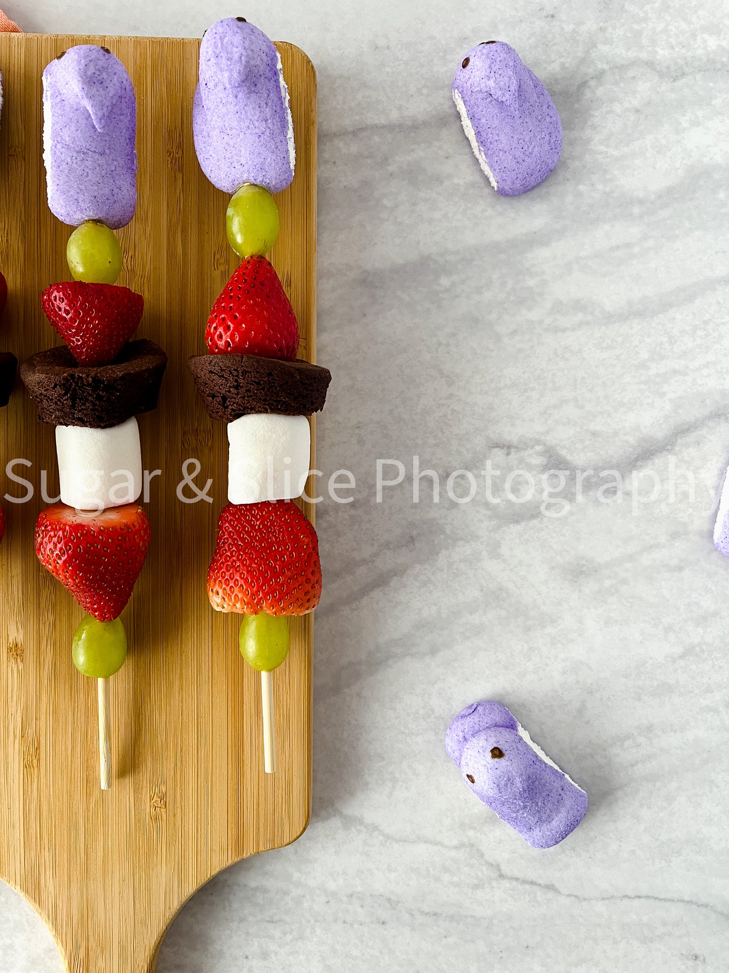 Easter Kabobs on Marble