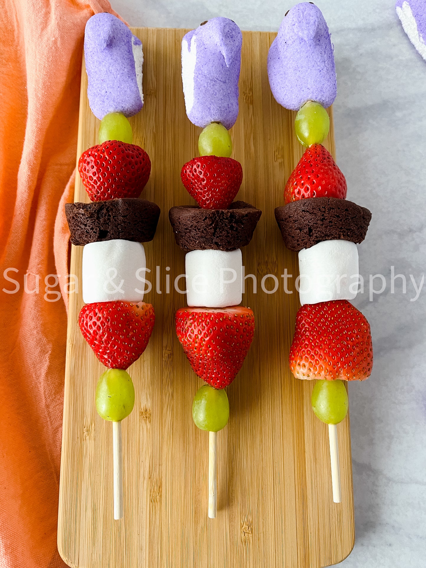 Easter Kabobs on Marble