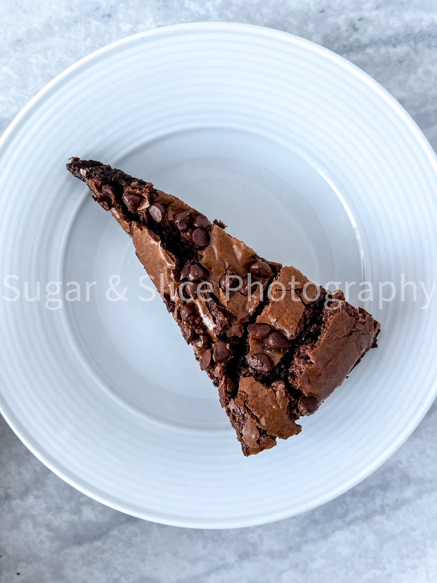 Gluten Free Brownies on Marble