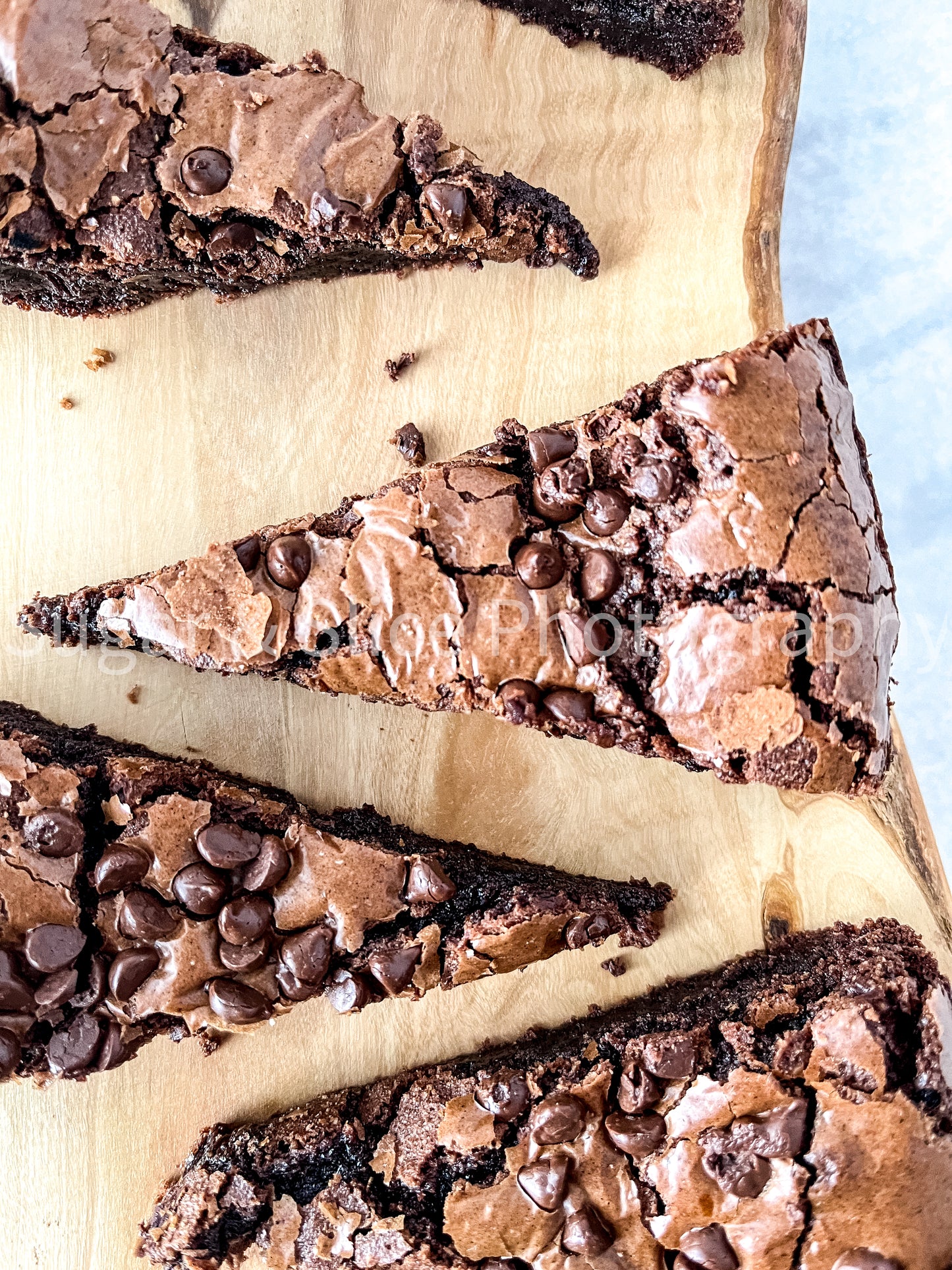 Gluten Free Brownies on Marble