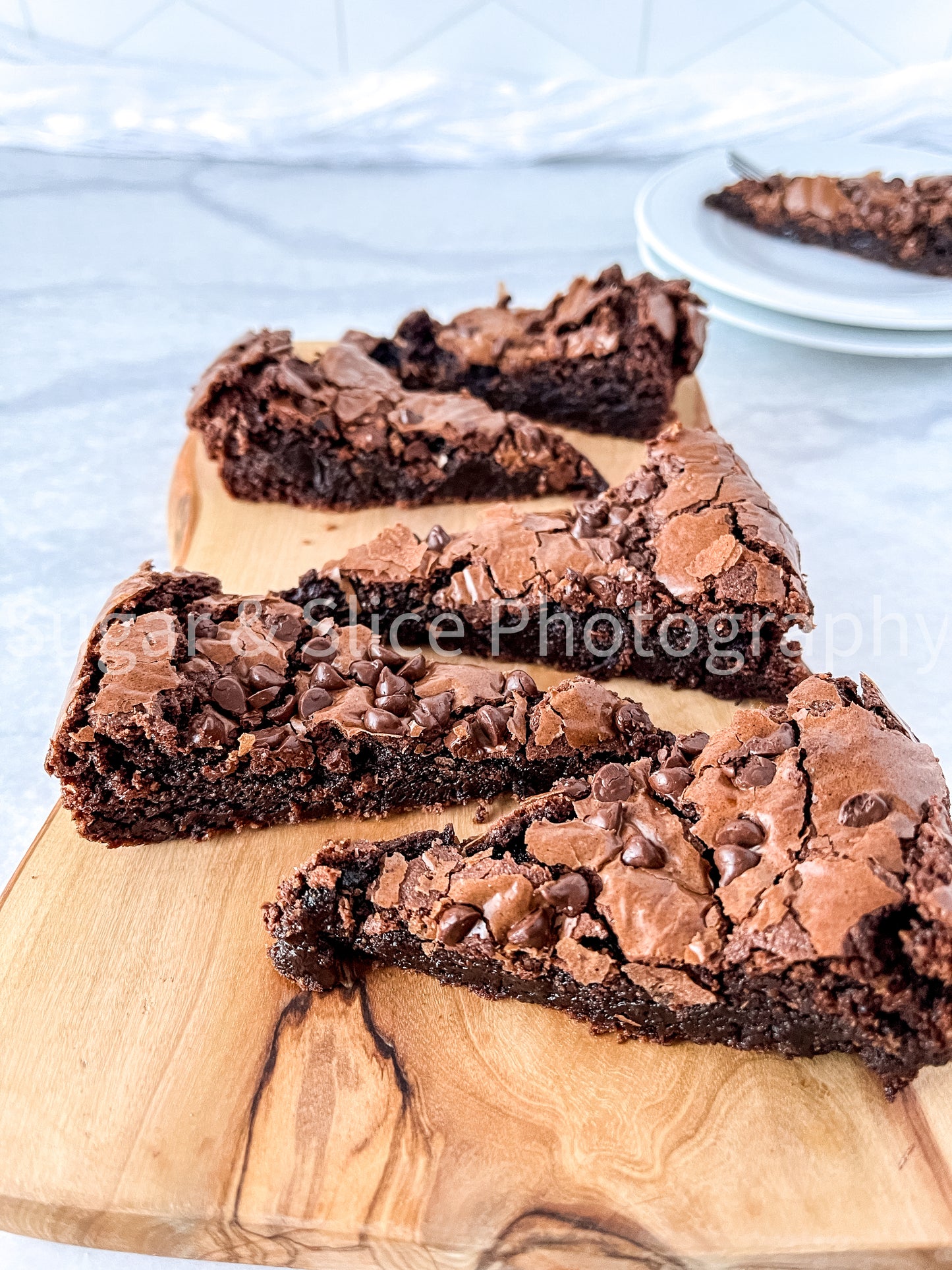 Gluten Free Brownies on Marble