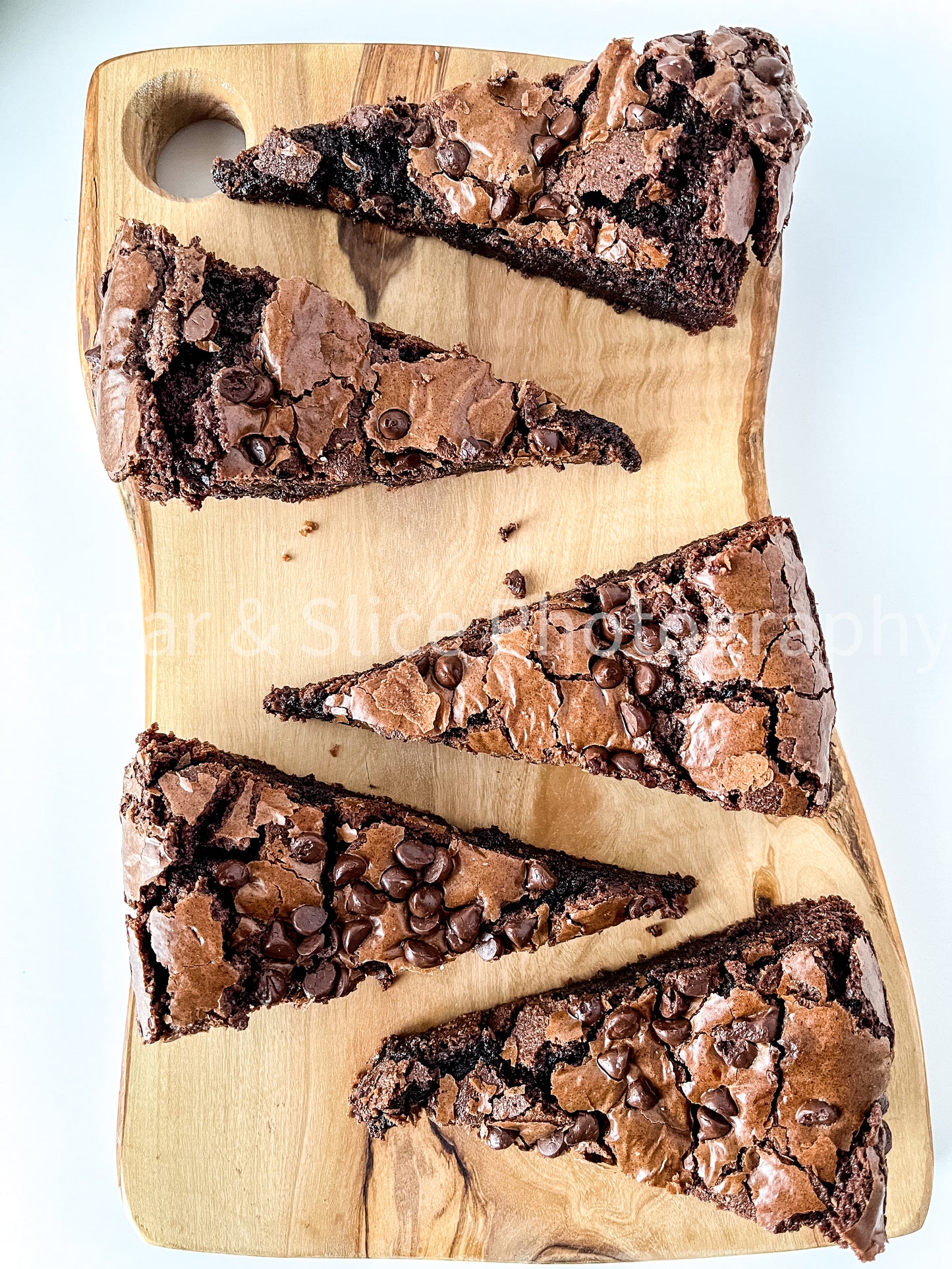 Gluten Free Brownies on White