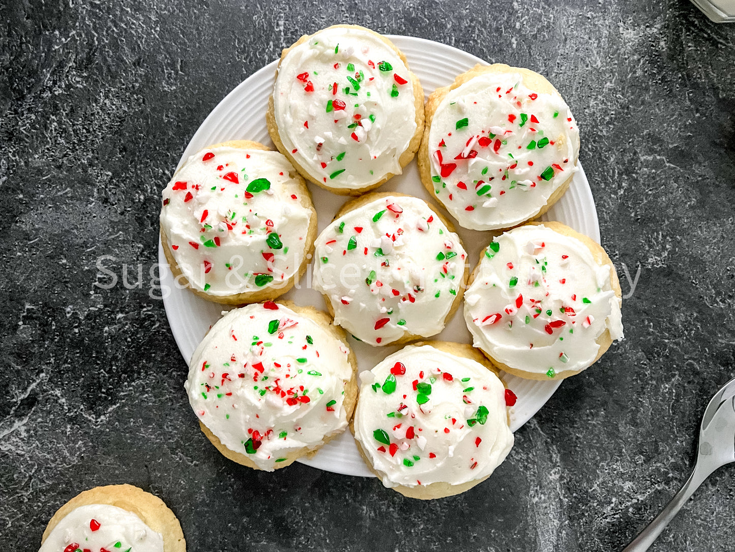 Peppermint Shortbread- Black Slate