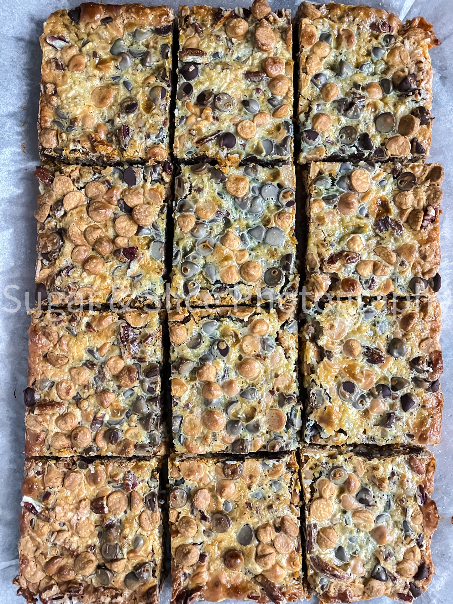 Magic Butterscotch Bars on Russian Oak