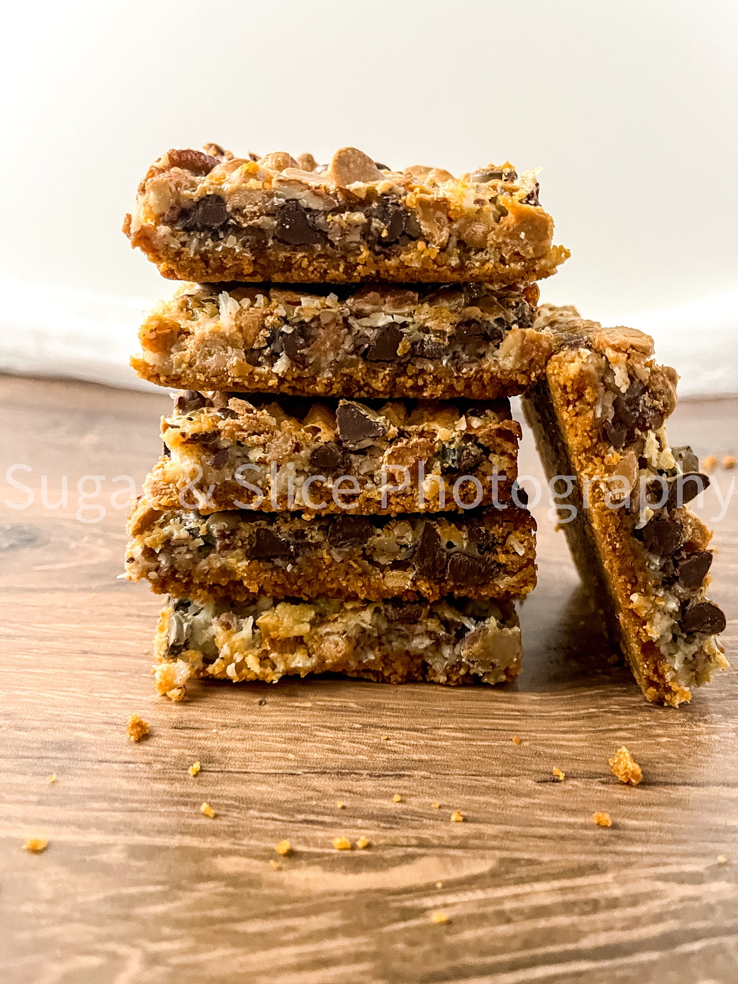 Magic Butterscotch Bars on Russian Oak