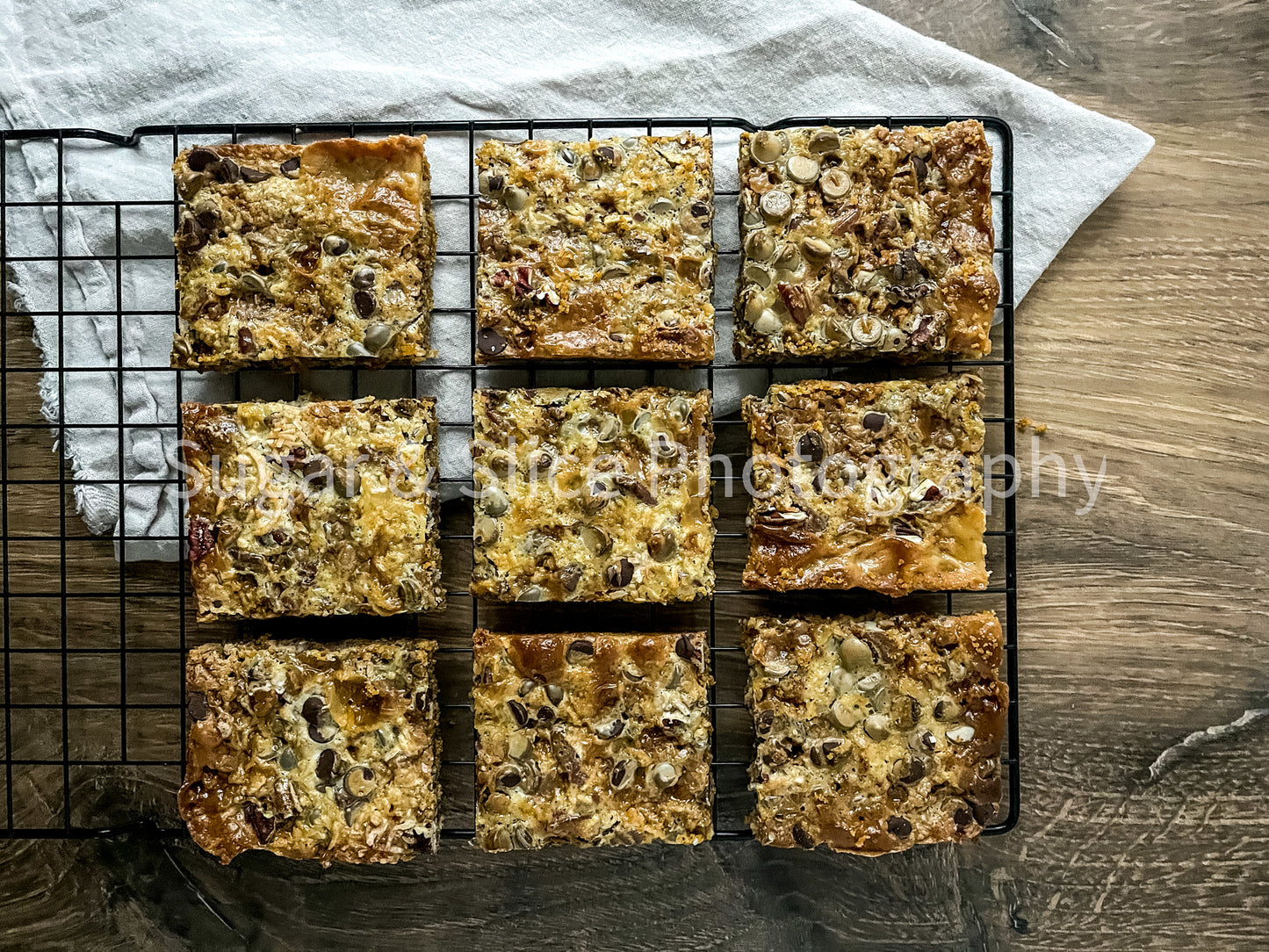 Magic Toffee Bars on Russian Oak