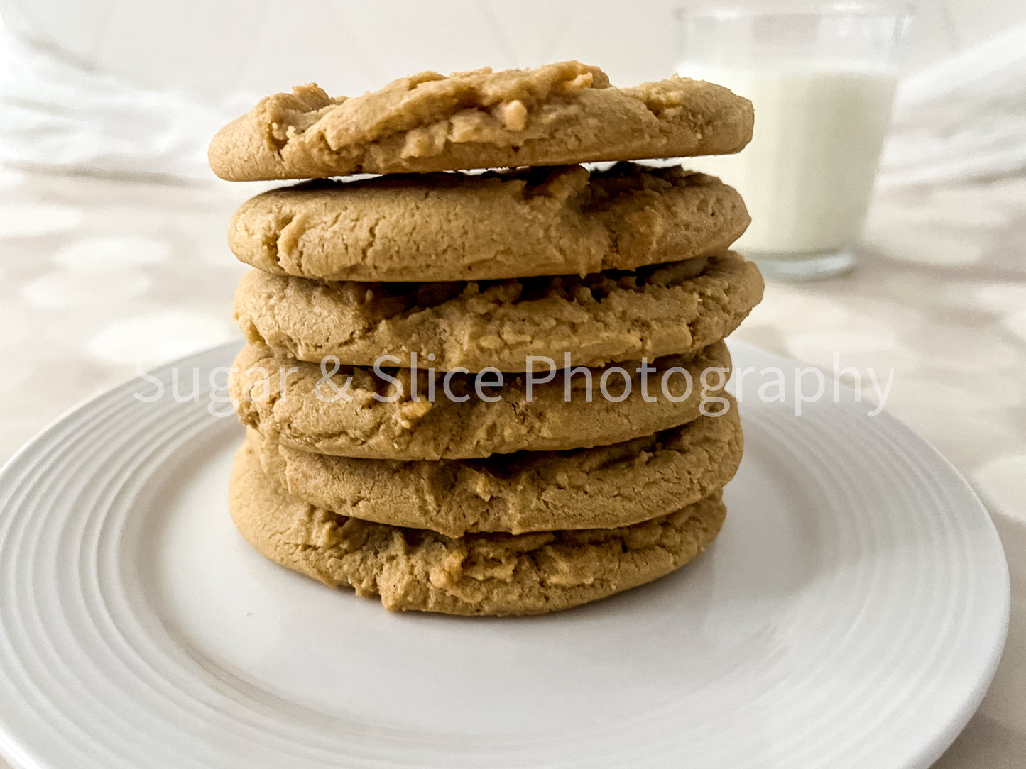 Peanut Butter Cookies on Lilac Ash Bokeh