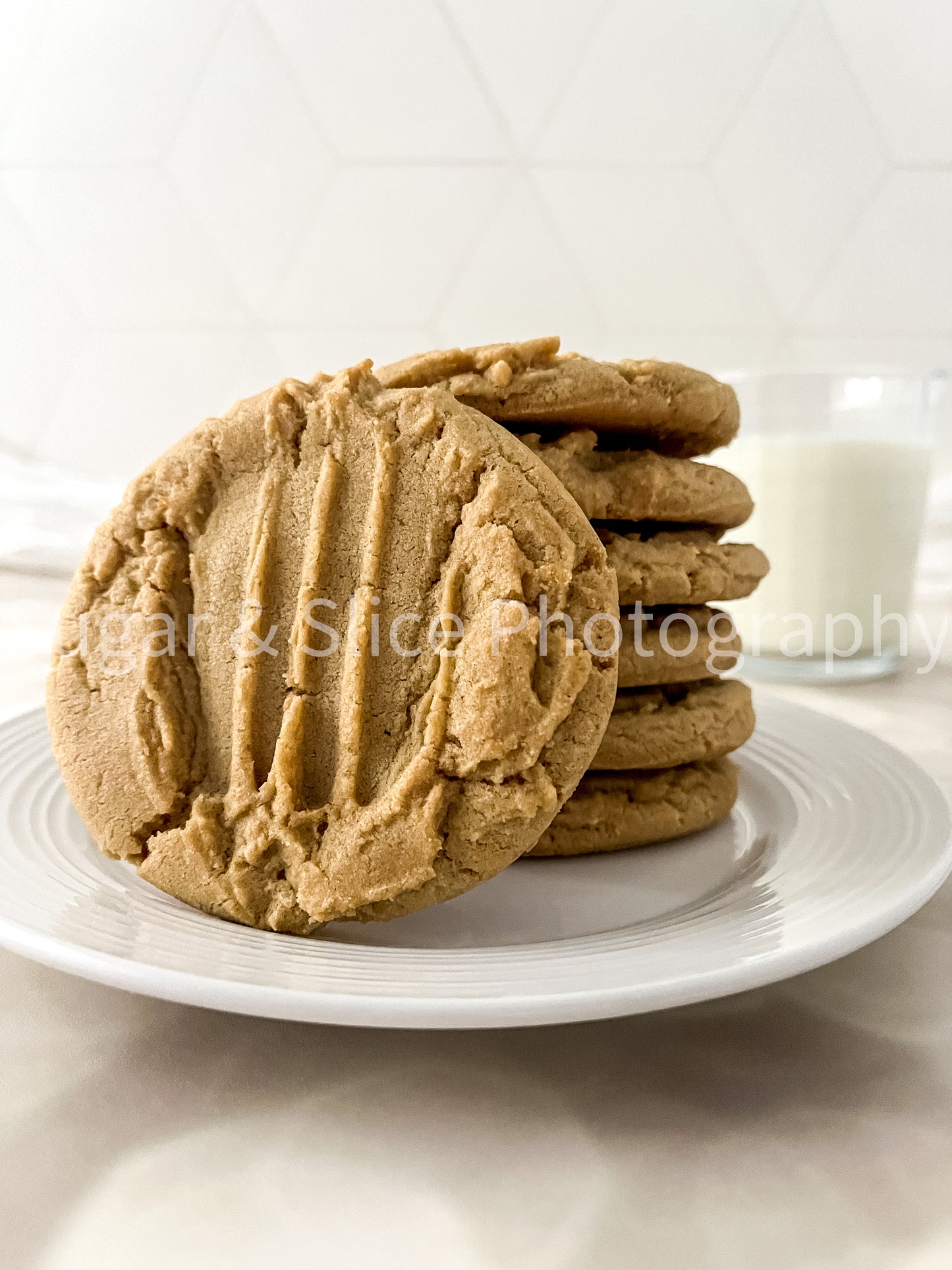 Peanut Butter Cookies on Lilac Ash Bokeh