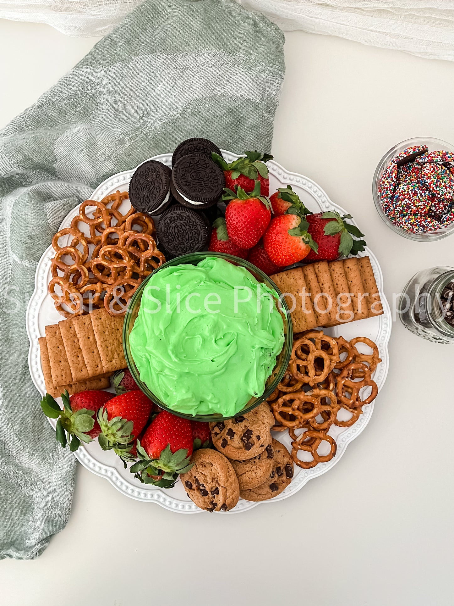 St. Patrick’s Themed Dip on White