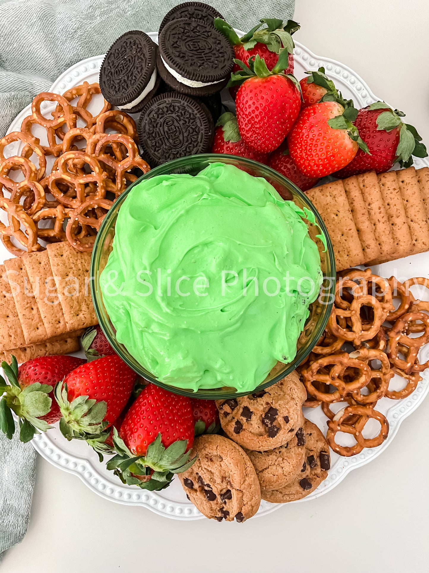St. Patrick’s Themed Dip on White