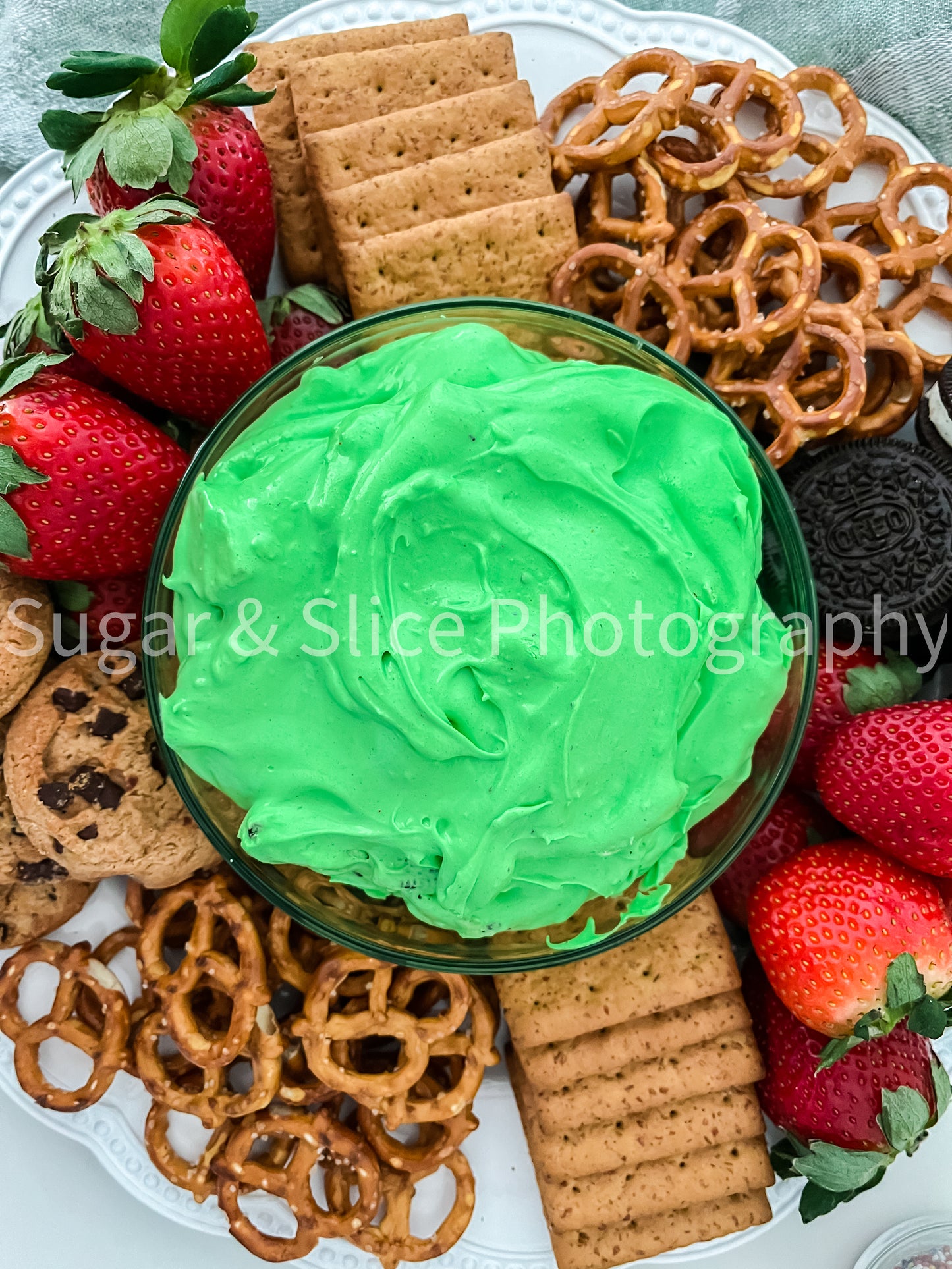 St. Patrick’s Themed Dip on White